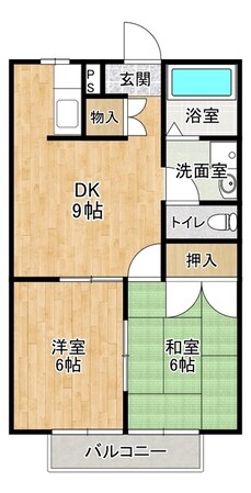 アルスコートナミキオカノの物件間取画像